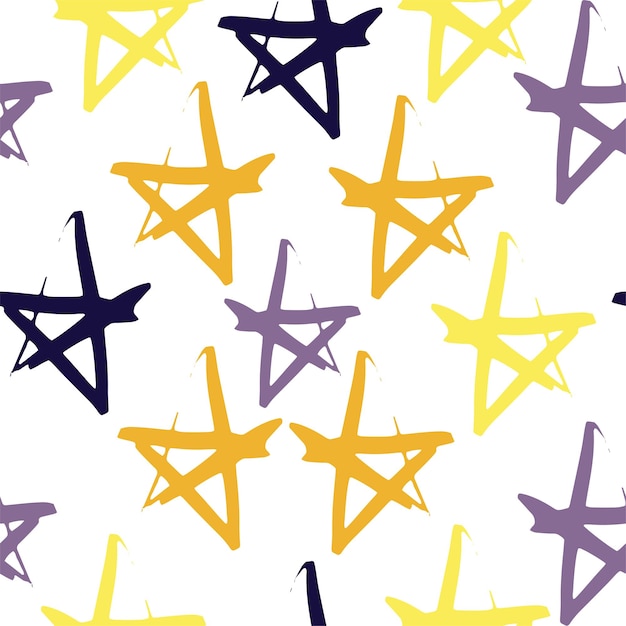 Photo seamless stars pattern