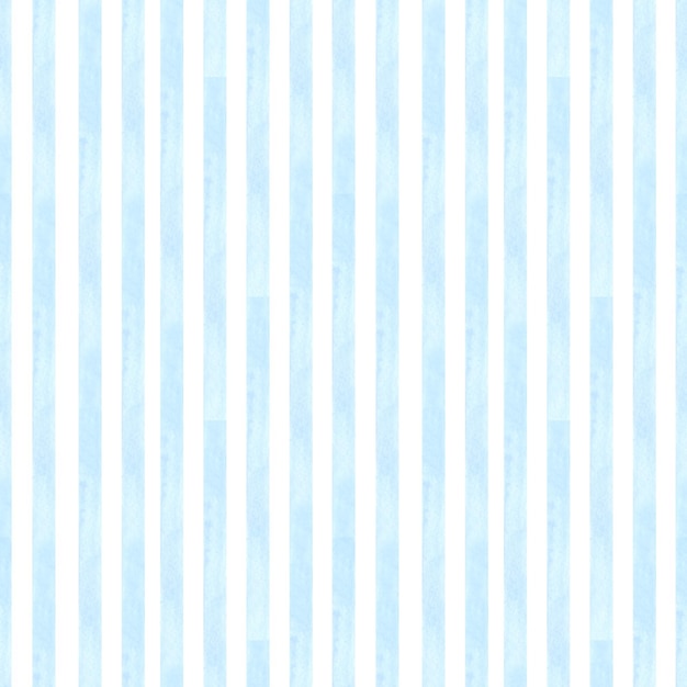 Seamless striped pattern Blue background watercolor backdrop Pastel textile print wallpaper