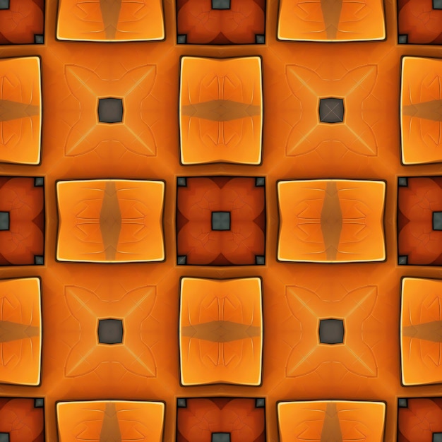 Seamless texture of abstract orange flowers for eg fabric wallpaper wall decorations