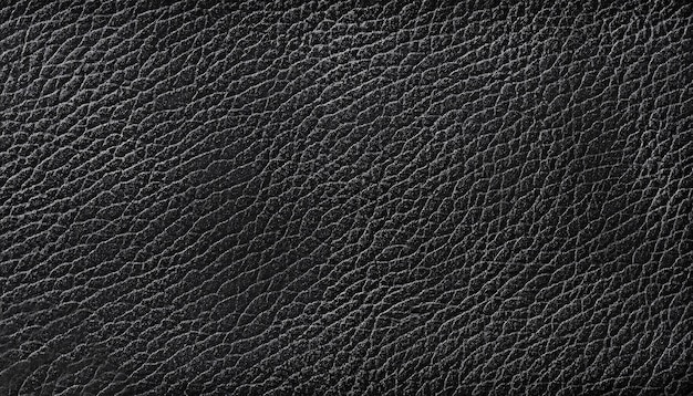 Seamless texture of black smooth leather