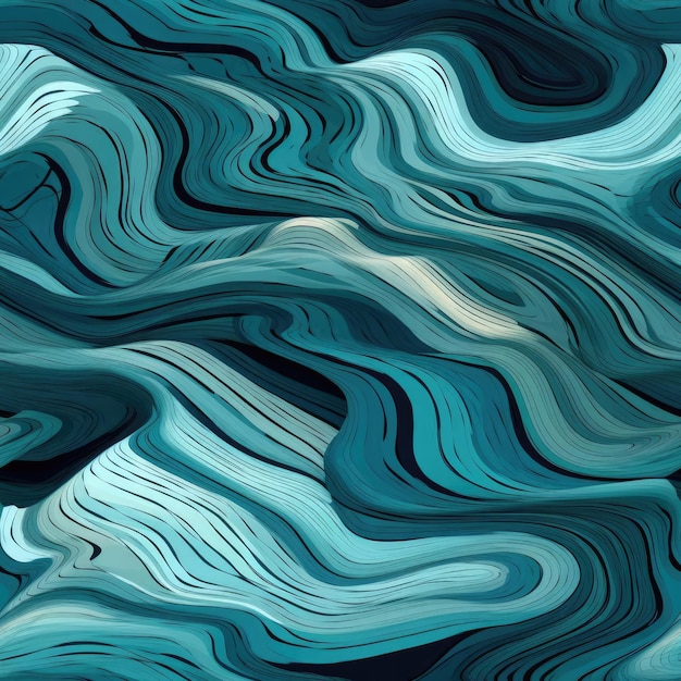 Seamless texture blue waves