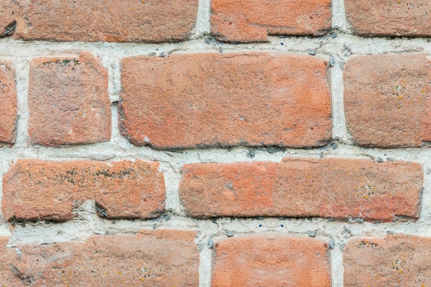 Seamless texture brick wall of red old brick