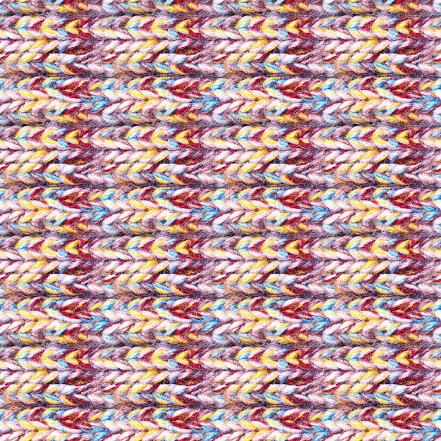 Seamless texture. colored wool knitted pattern