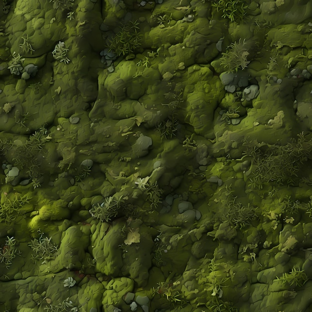 Seamless texture of green moss