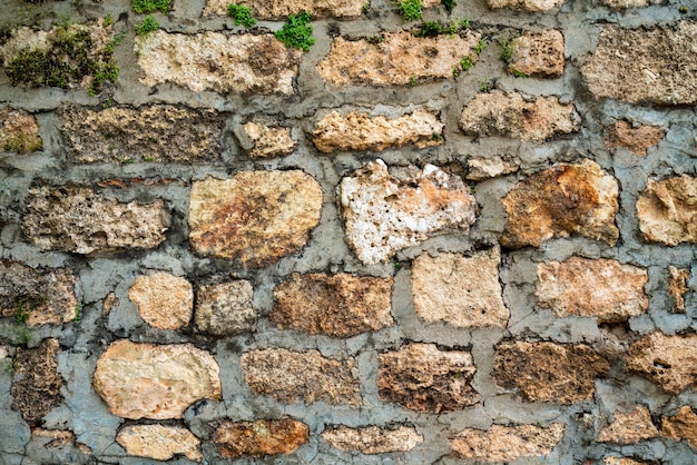 Seamless Texture Of Medieval Wall Of Stone Blocks