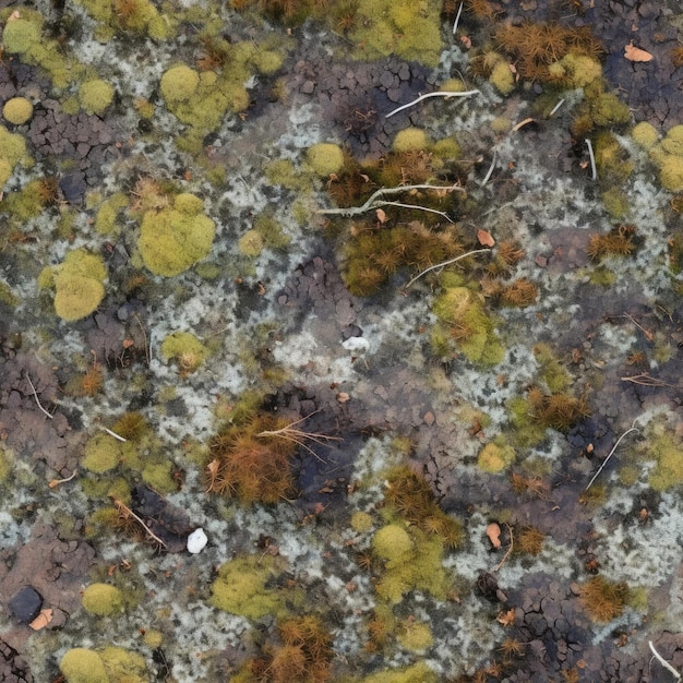 Seamless texture northern tundra