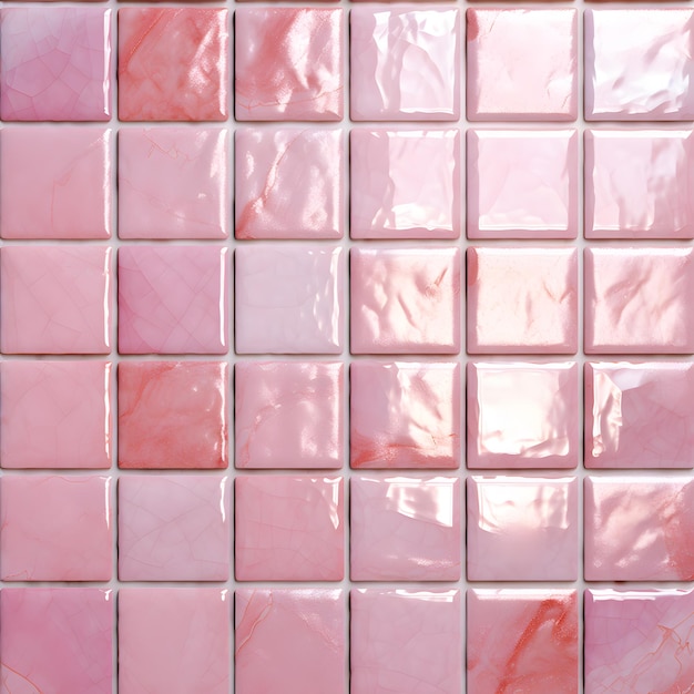 Photo seamless texture pattern of pink tiles