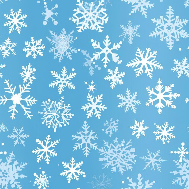 Photo seamless texture of snowflakes