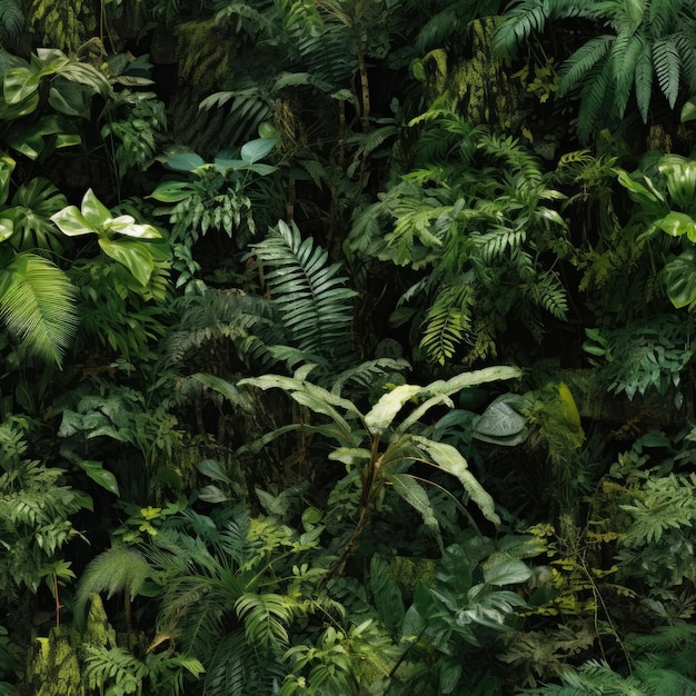 Seamless texture tropical jungle