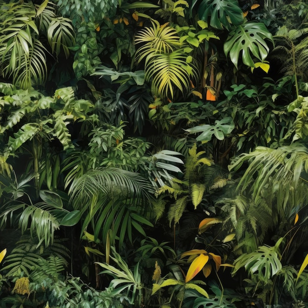 Seamless texture tropical jungle