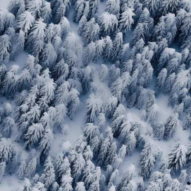 Seamless texture of winter forest