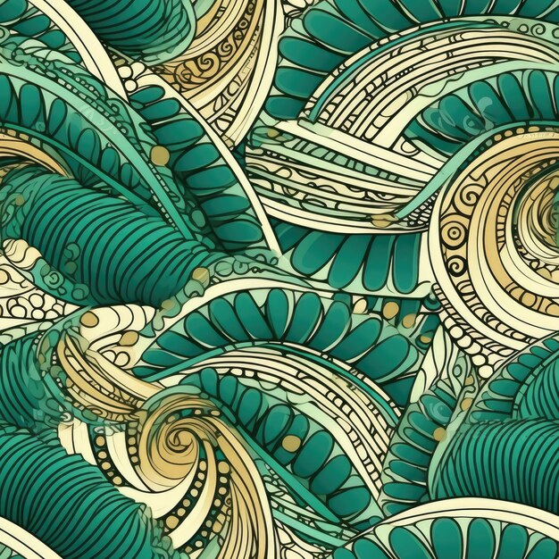 seamless tileable patterns of abstract graphic elements that are continuous and cohesive