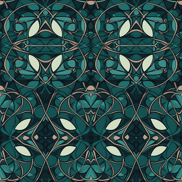seamless tileable patterns of textile ornament that are Continuous And cohesive