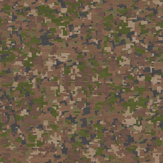 Photo seamless tileable texture of camouflage in traditional swampy green and beige