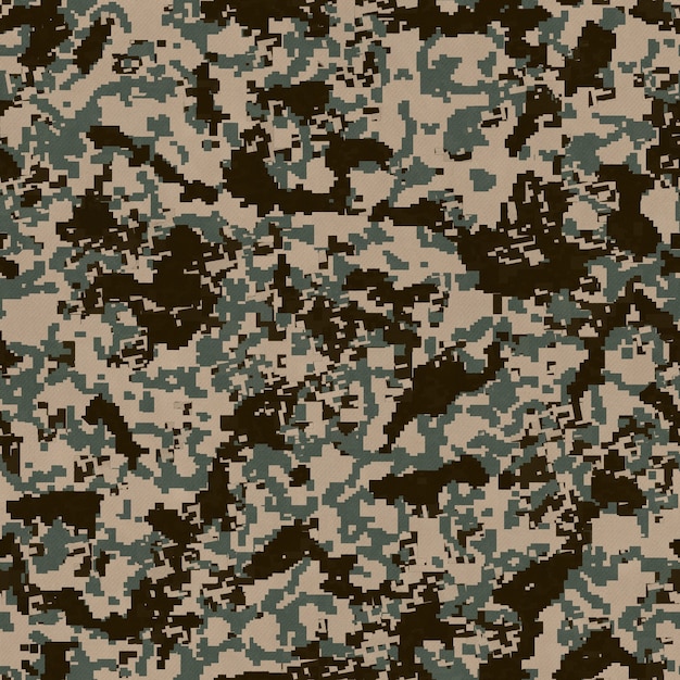 Photo seamless tileable texture of digital camouflage pattern