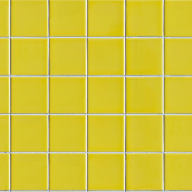 Seamless Tileable Texture of Yellow Tiles