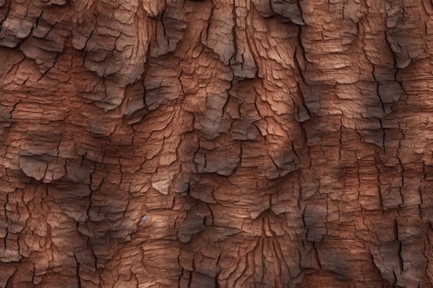 Foto primo piano senza cuciture di struttura del fondo della corteccia di albero