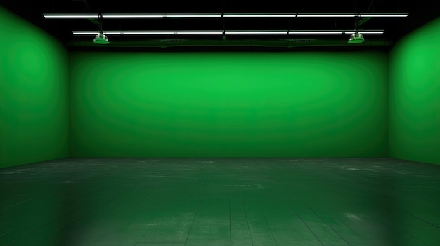 Photo a seamless vibrant green screen backdrop uhd wallpaper