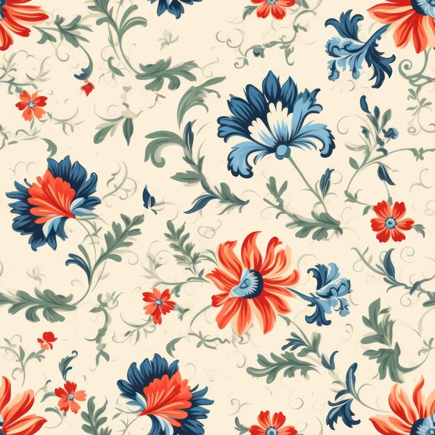 Seamless Vintage Paper Pattern Design