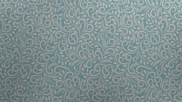 Photo seamless wallpaper pattern vintage background with swirls