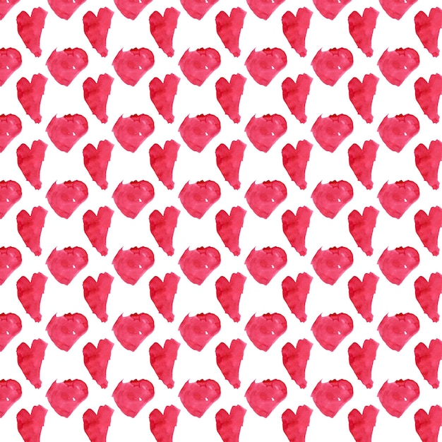 사진 원활한 수채화 사랑 하트 배경 발렌타인 데이를 위한 원활한 패턴 원활한 패턴 wi