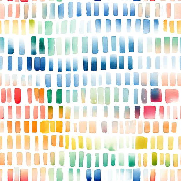 Seamless watercolor patterns with digital code motifs perfect for a blend of art and technology