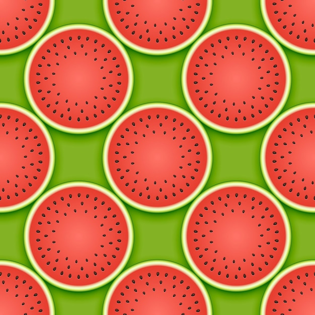 Seamless watermelon pattern