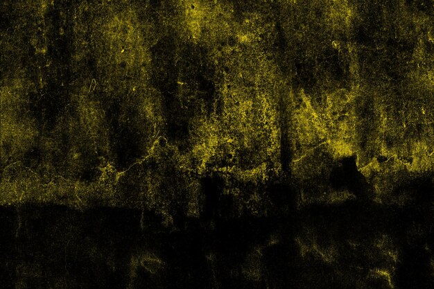 Seamless yellow grunge texture on an old dark concrete plaster wall surface for background