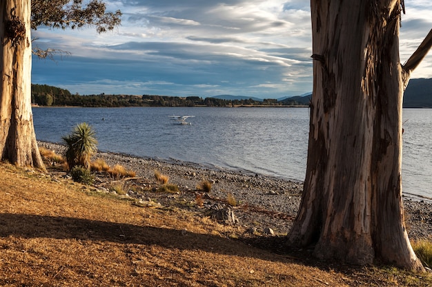 Seaplane Moored at Lake Te Anau