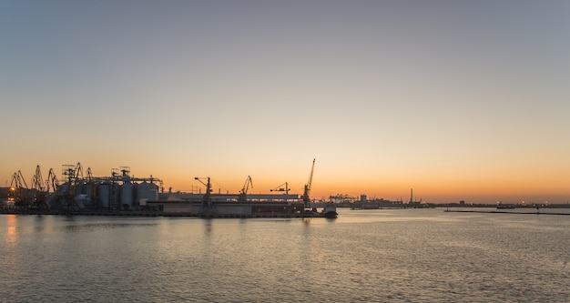 Seaport at Sunset