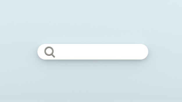 search bar 3d elements