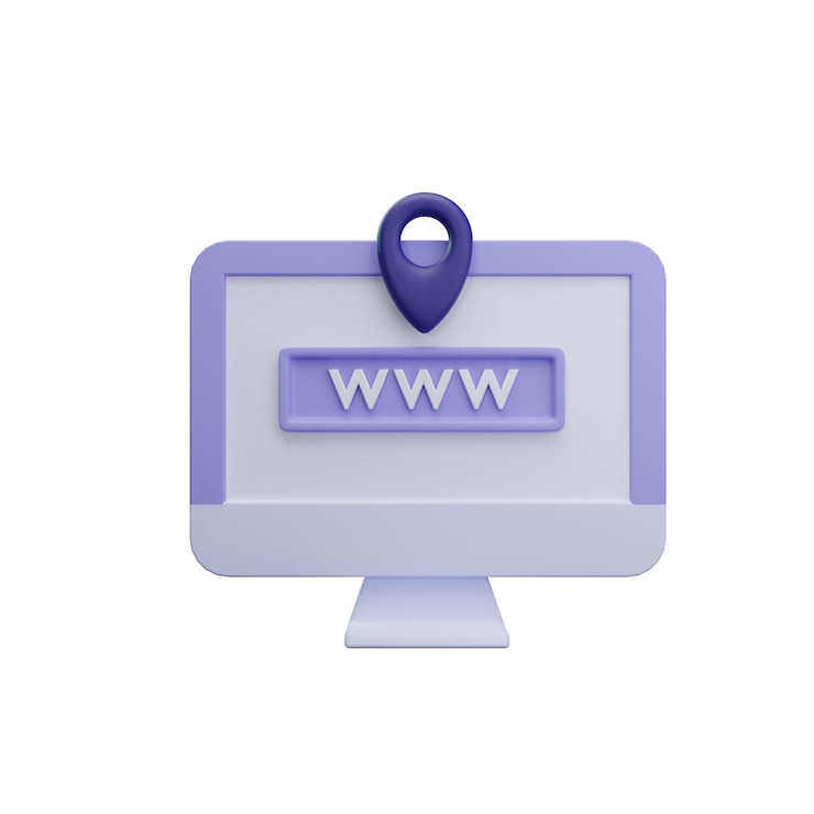 Photo search domain 3d icon
