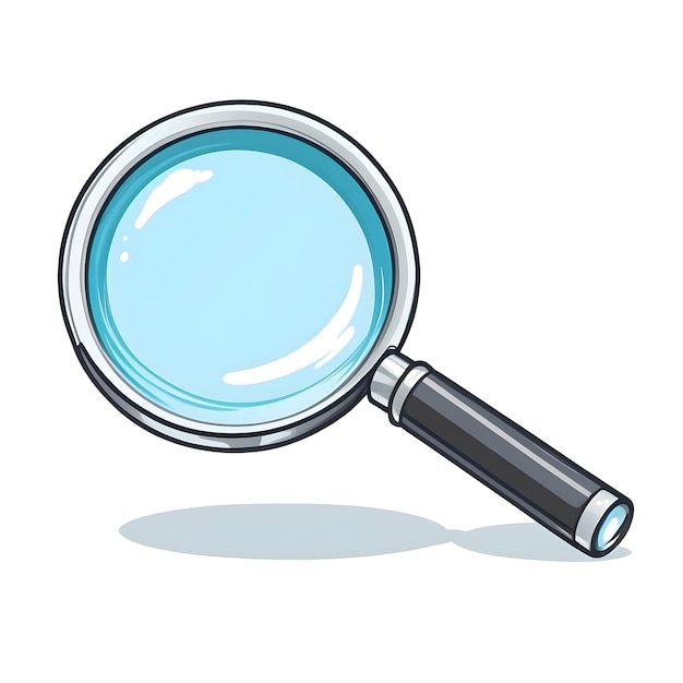 Photo search icon magnifying glass zoom in symbol investigation concept magnification tool searching