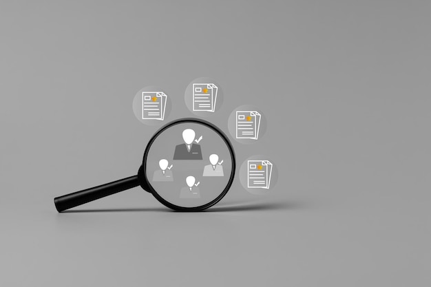 search information check with magnifying glass check and approve online approve check