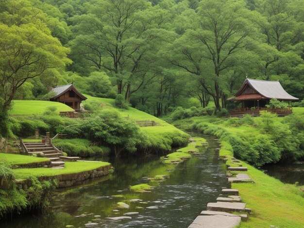 Photo in search of serenity peaceful landscape journeys