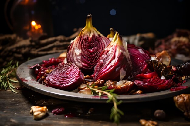 Seared Radicchio and Roasted Beets christmas