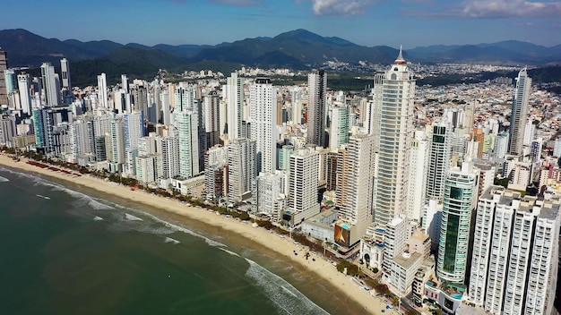 Seascape of Camboriu Balneary brazilian coast city of Santa Catarina state