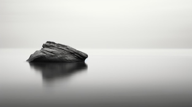 Seascape of a Floating Liver Zen Minimalism by Jules Daz