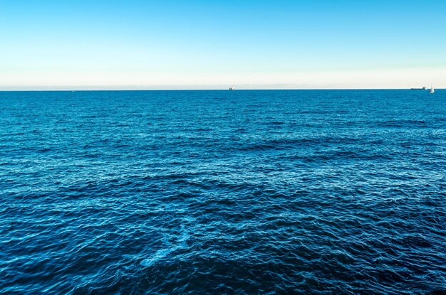 Seascape in the mediterranean city of alicante spain