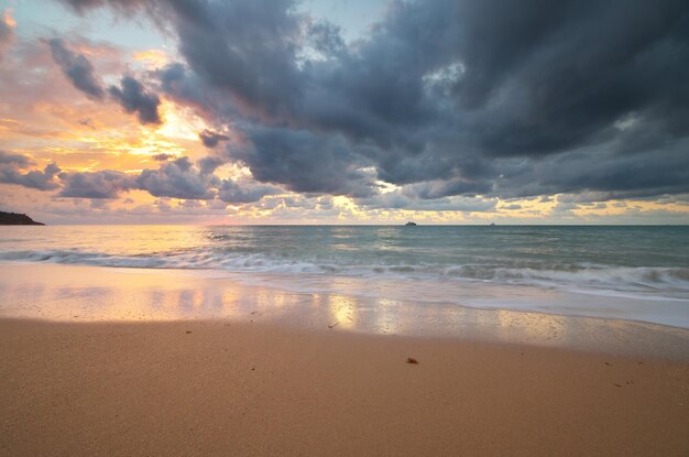 Seascape nature composition Relax on the sea