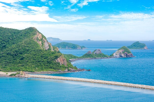 海の空と青山