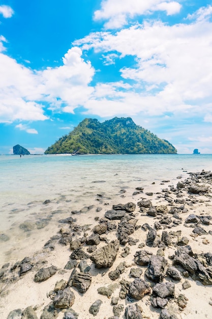 Seascapes and tropical islands in Krabisea and sky