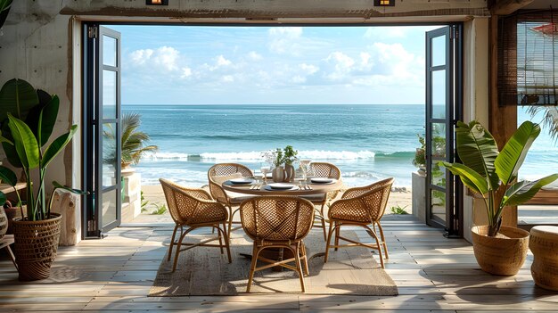 Seaside Dining Coastal Dining Nook Design