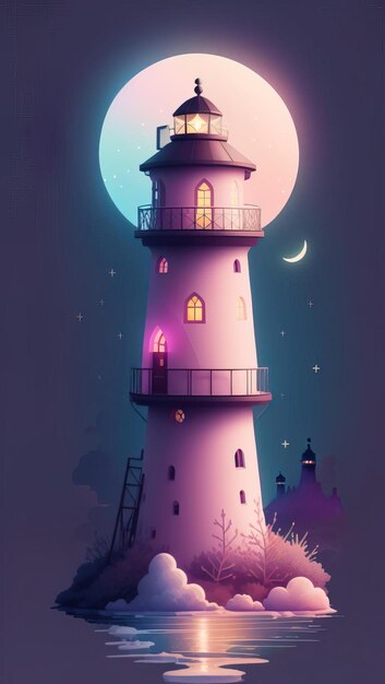 Seaside serenity a captivating coastal escape with lighthouse