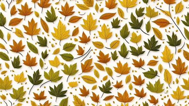 Season Leaves Pattern background clipart