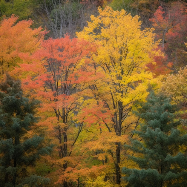 季節の移り変わり 秋の木々の紅葉