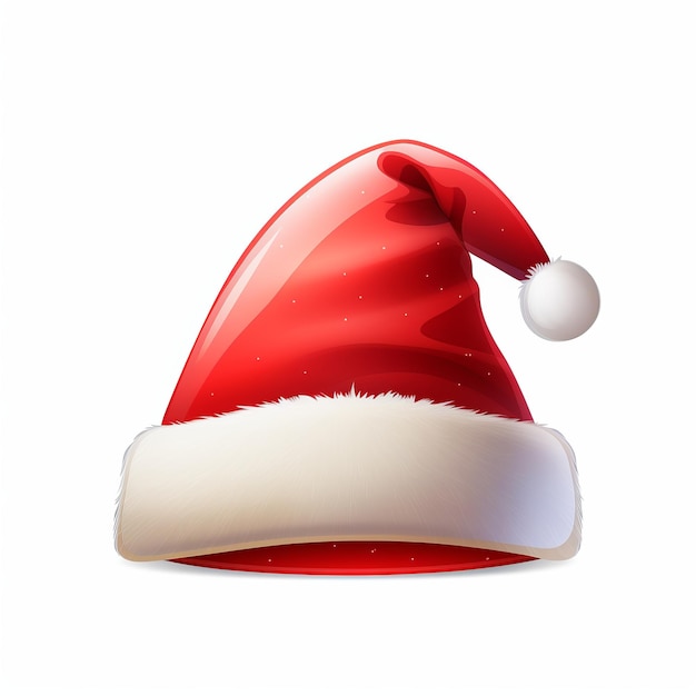 Seasonal Festivity Red Santa Hat Symbol of Christmas Joy