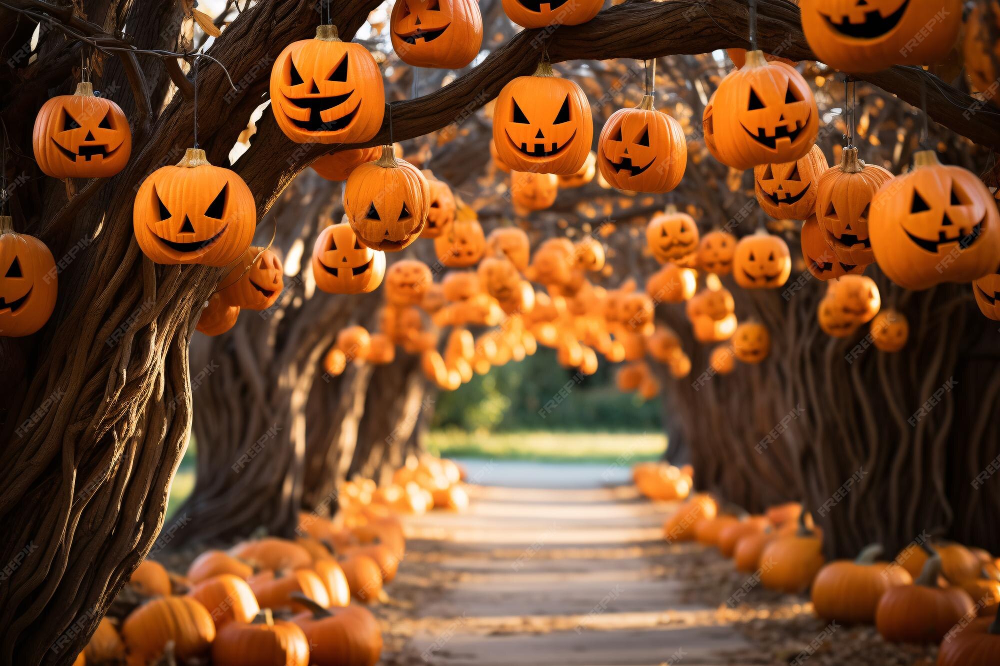 Premium Ai Image Seasonal Magic Captured In Bright Details Of Haunted Premium Ai Image Seasonal Magic Captured In Bright Details Of Haunted
