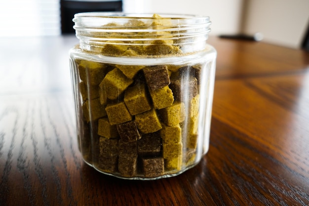 Seasoning cubes used to prepare food and provide taste