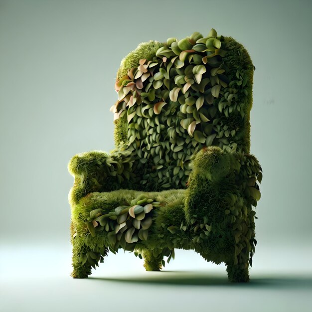 Seat made out of greenery